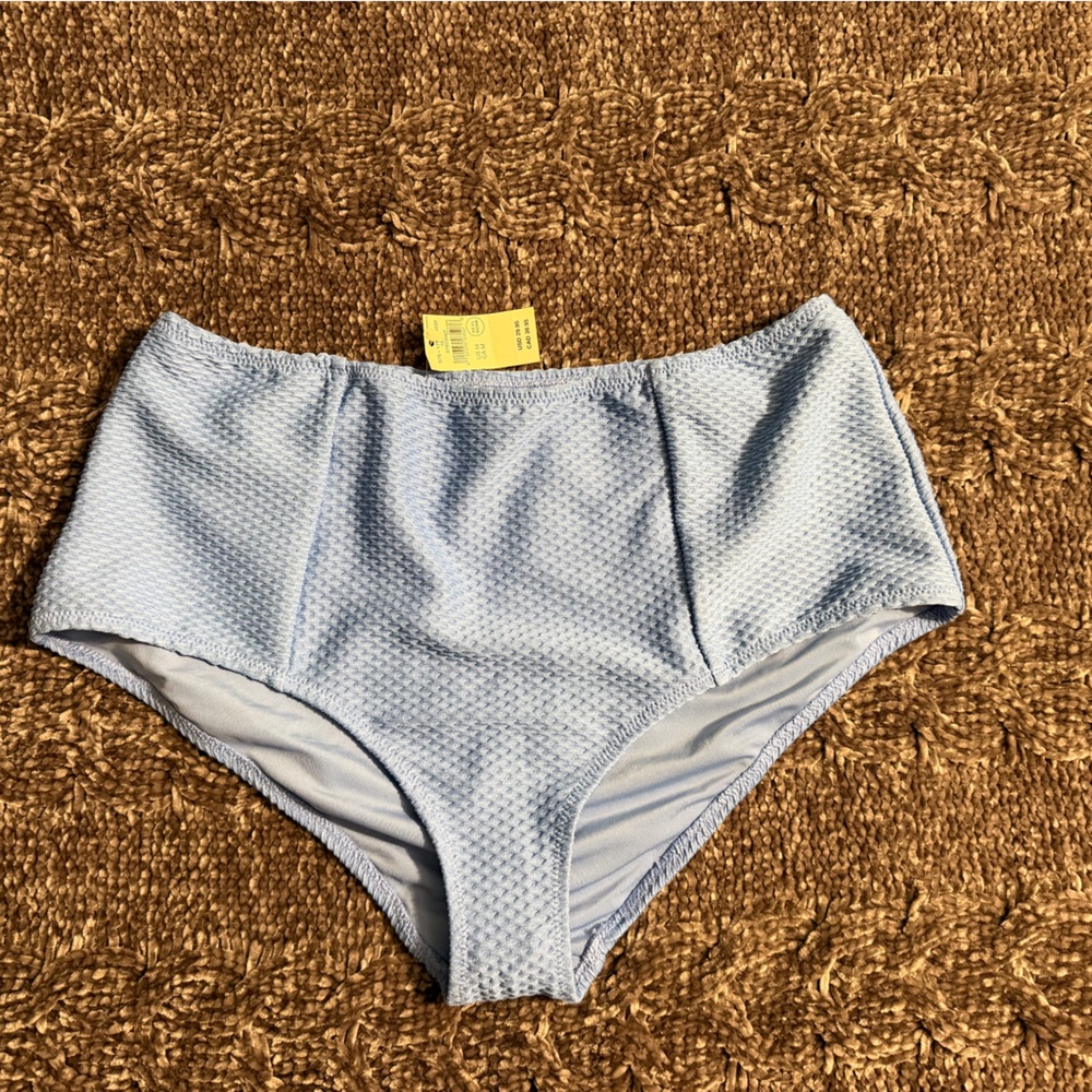 Aerie Sky Blue Textured Bottoms- High rise